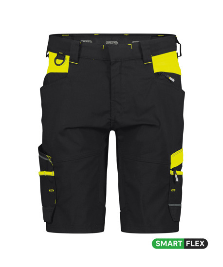 Manilla Damen Stretch Arbeitsshorts schwarz/neongelb 32 Manilla Damen Stretch Arbeitsshorts
