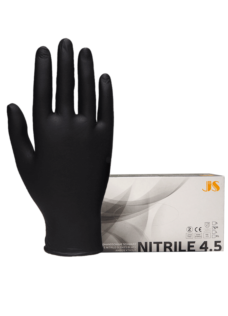 Nitril 4.5 Handschuh schwarz 100 Pkg. L Nitril 4.5 Handschuh schwarz 100 Pkg.
