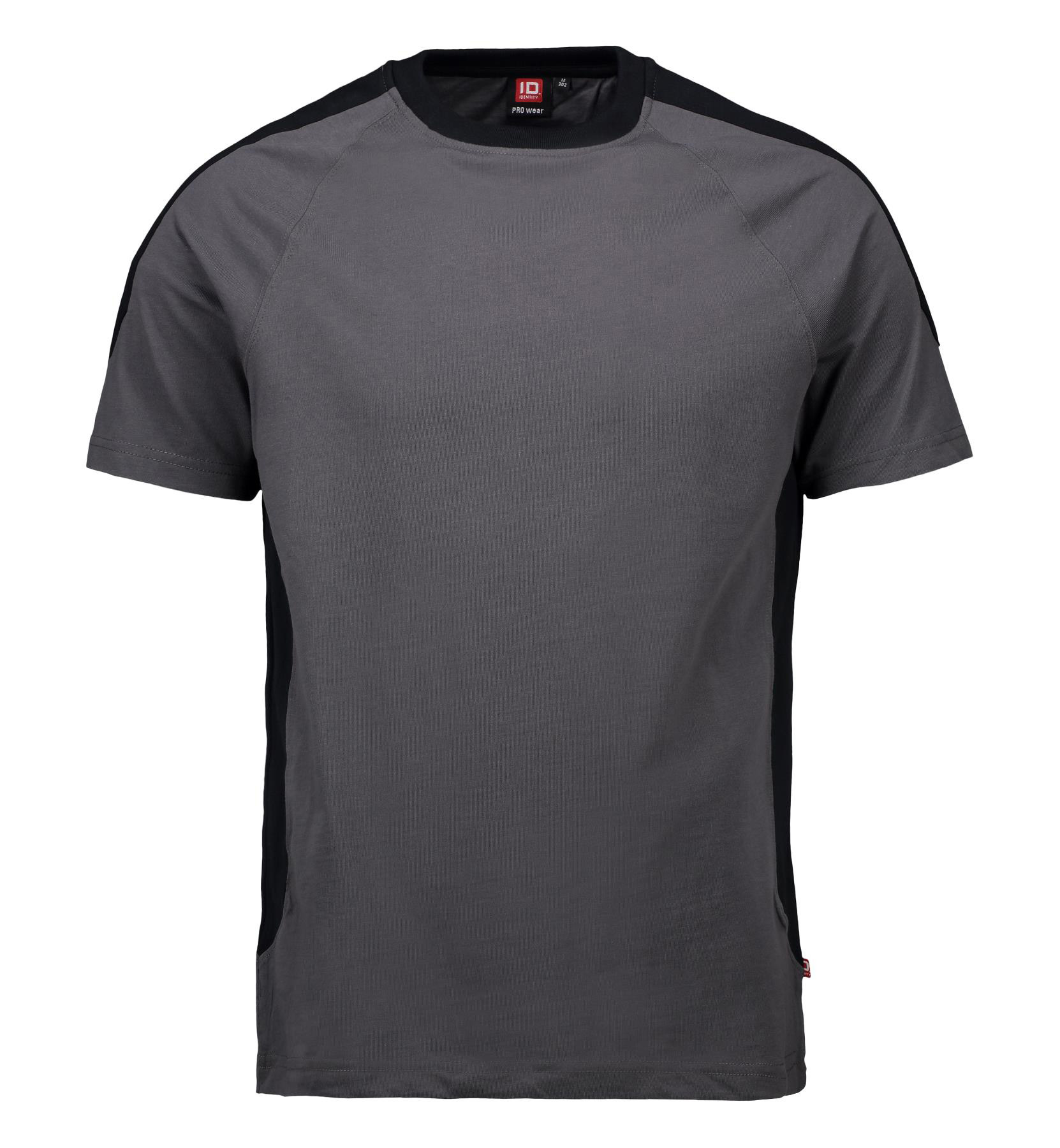 Pro Wear T-Shirt Kontrast 0302 Silver grey 2XL Pro Wear T-Shirt Kontrast 0302