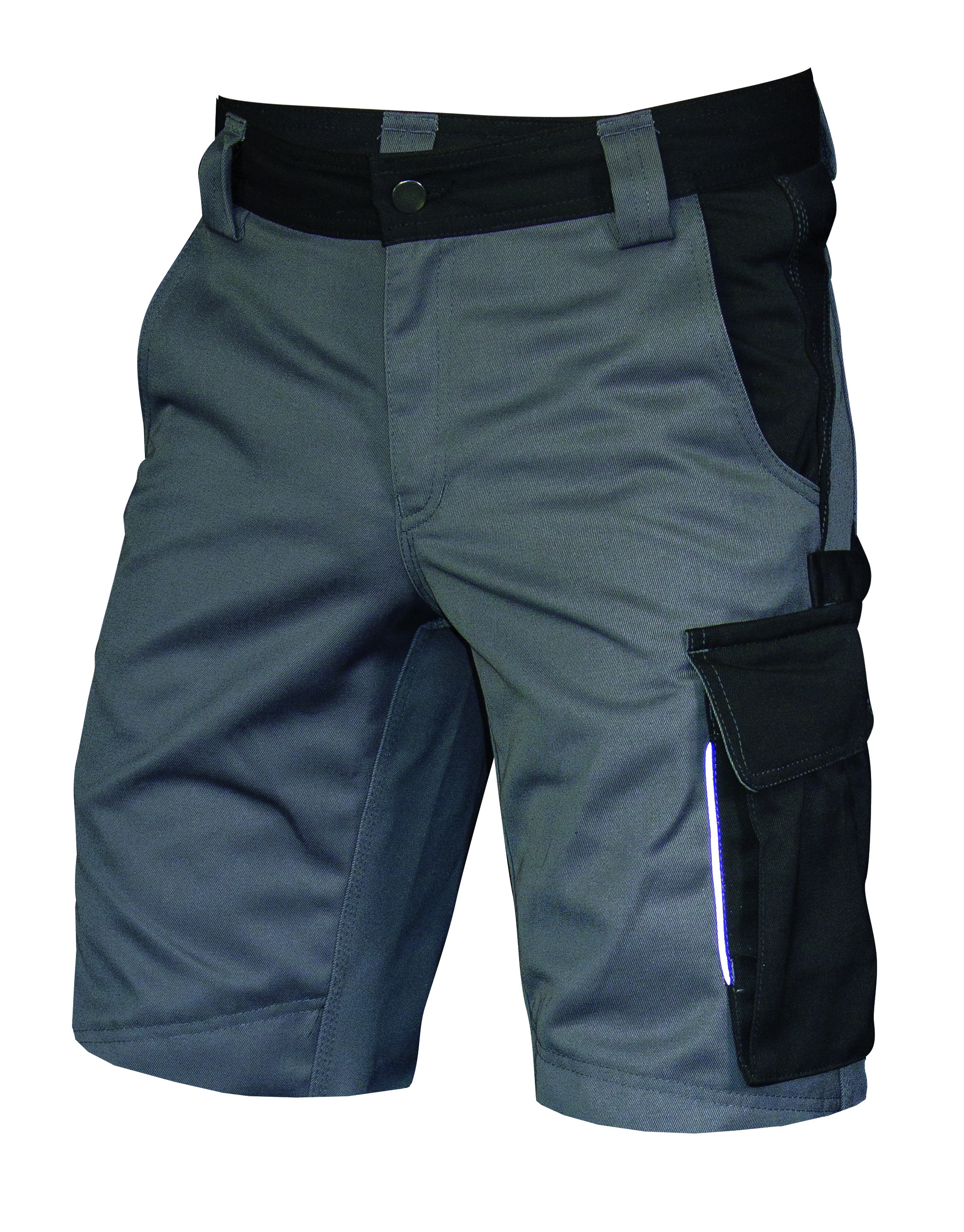 Mega Jok Bermuda Hellgrau/Schwarz 52