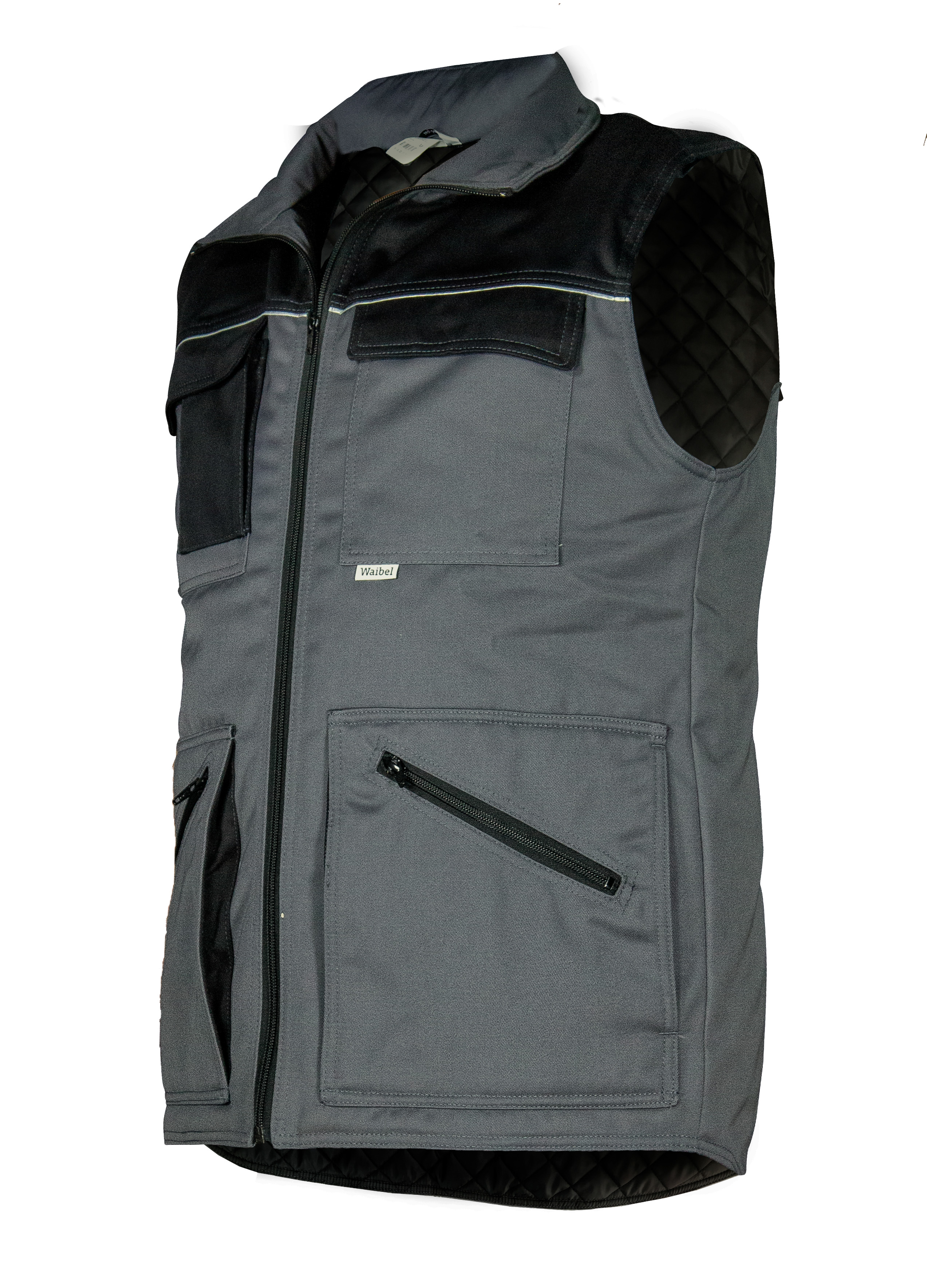 Mega Jok Wintergilet Hellgrau/Schwarz S Mega Jok Wintergilet