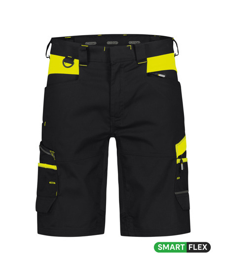 Manilla Stretch Arbeitsshorts schwarz/neongelb 42 Manilla Stretch Arbeitsshorts