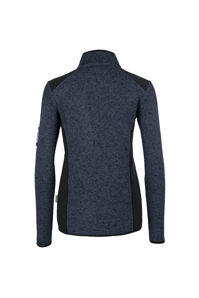 Damen Strickfleecejacke 236 marine meliert 2XL Damen Strickfleecejacke 236