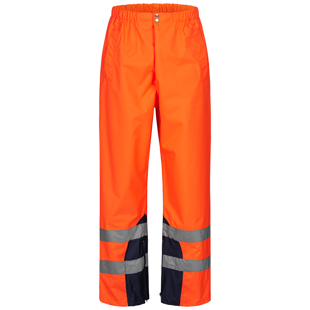 Warnschutzregenhose EN 20471 fluoreszierend orang 3XL Warnschutzregenhose EN 20471