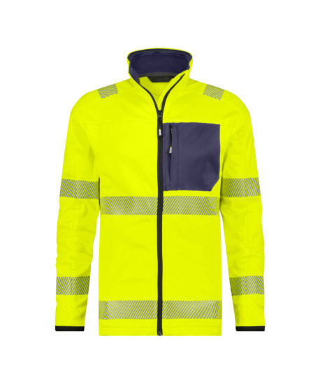 Camden Warnschutz Midlayer-Jacke EN 204 nenongelb/dunkelbla Camden Warnschutz Midlayer-Jacke EN 20471