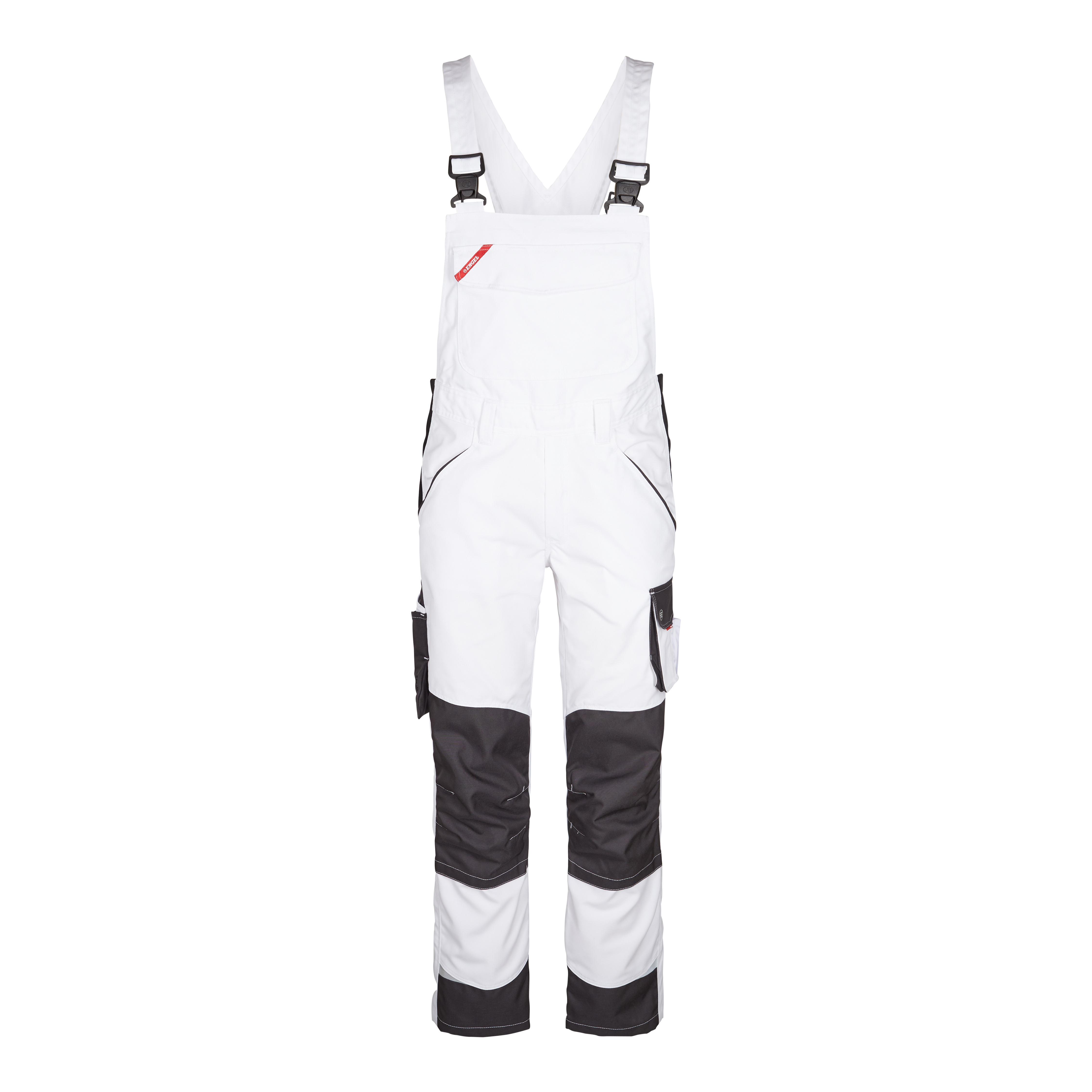 Galaxy Damen Latzhose Weiß/Anthrazitgrau 42 Galaxy Damen Latzhose