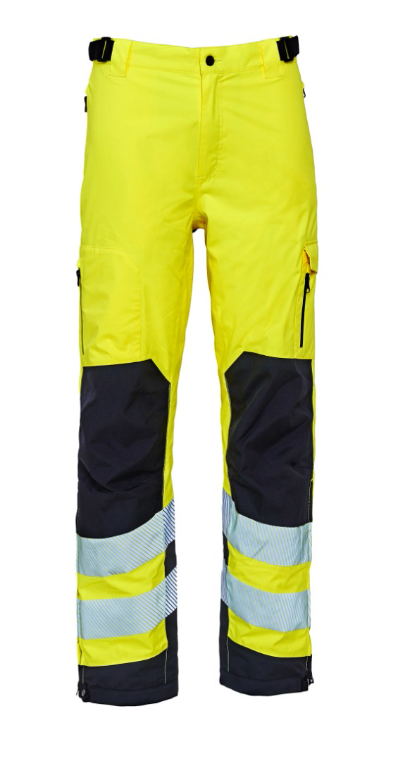 Stretch Regenhose EN20471 Warngelb/Schwarz S Stretch Regenhose EN20471