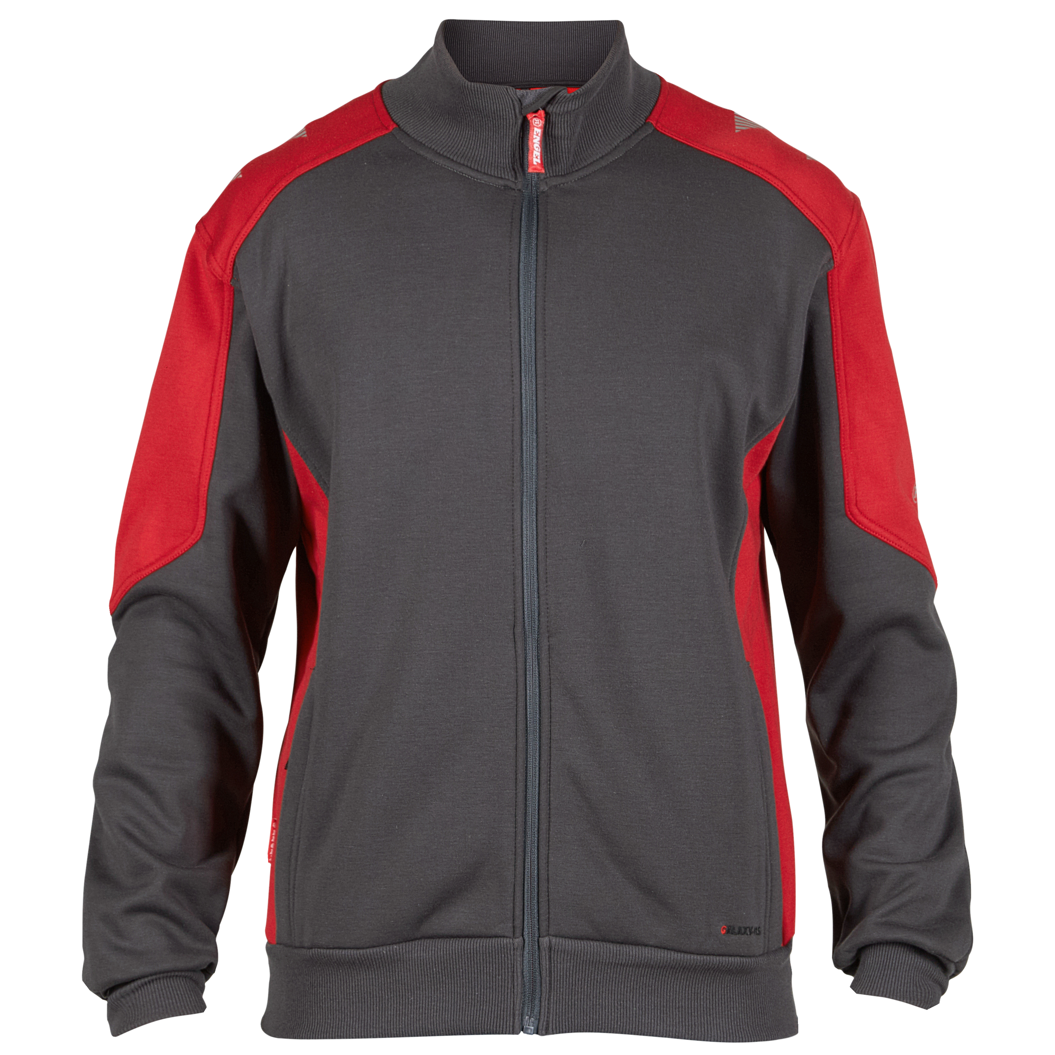 Galaxy Sweatjacke Anthrazitgrau/Tomate 4XL Galaxy Sweatjacke