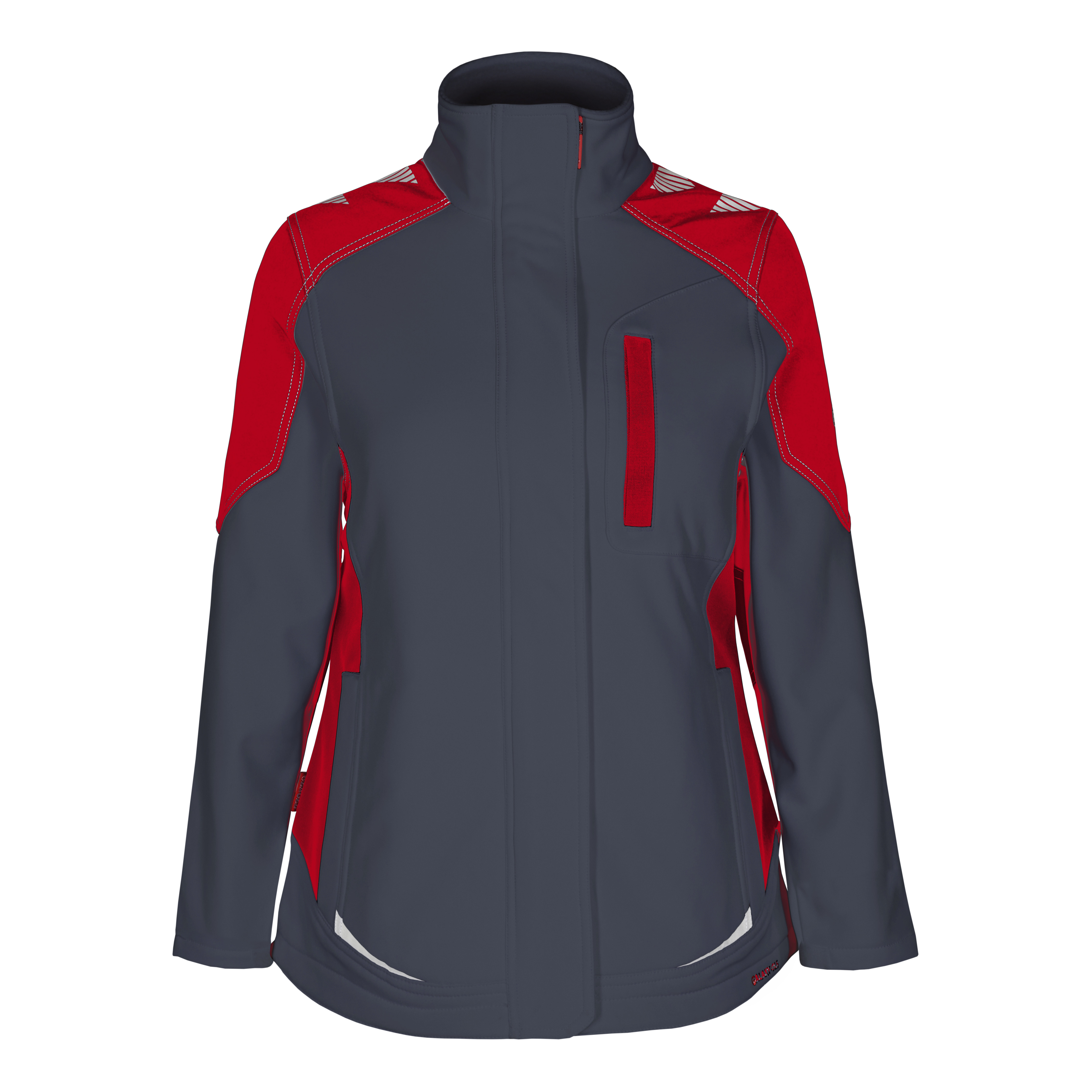 Galaxy Damen-Softshelljacke Anthrazitgrau/Tomate L Galaxy Damen-Softshelljacke
