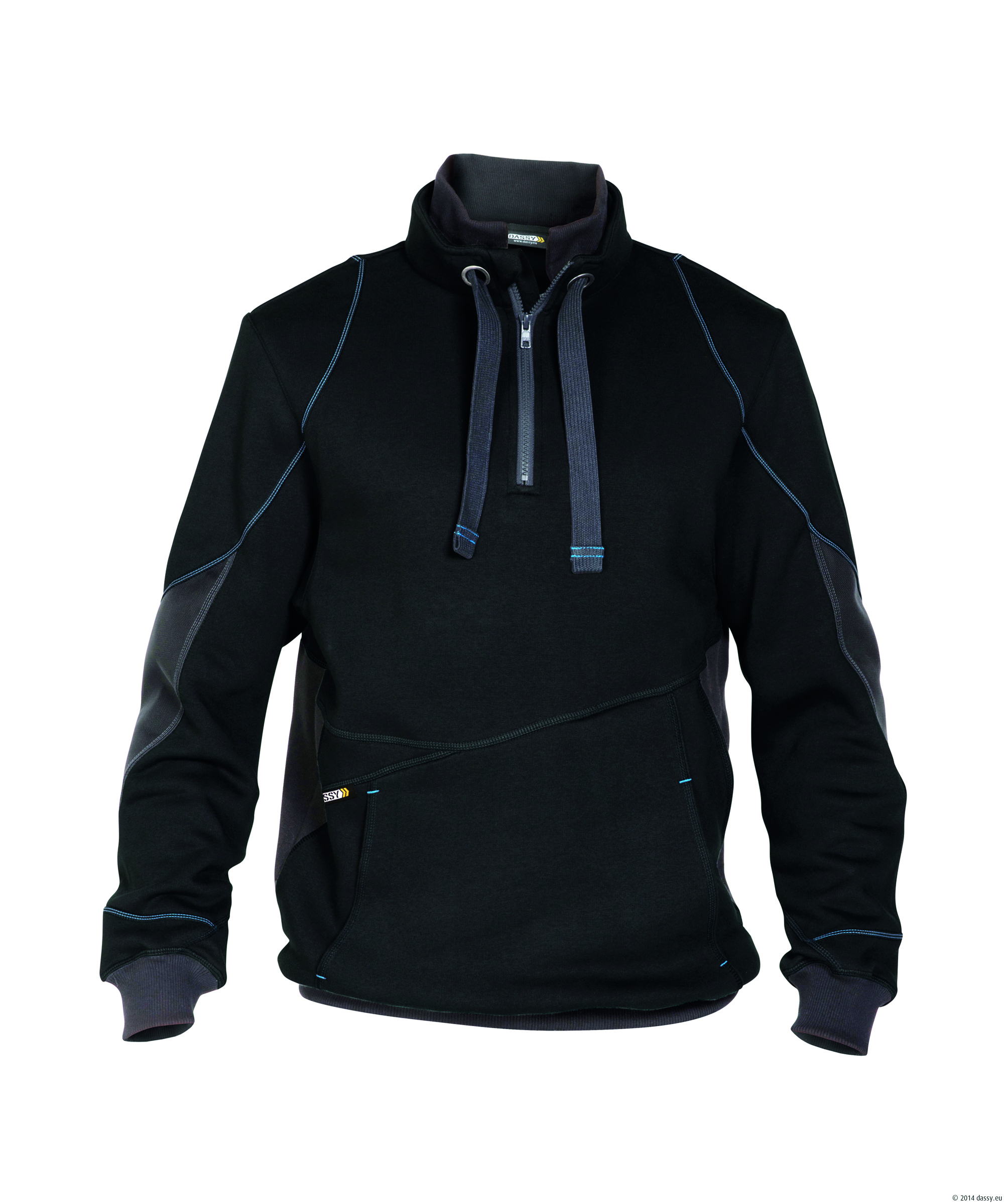 Stellar Sweatshirt mit Kragen schwarz/anthrazitgra 3XL Stellar Sweatshirt mit Kragen