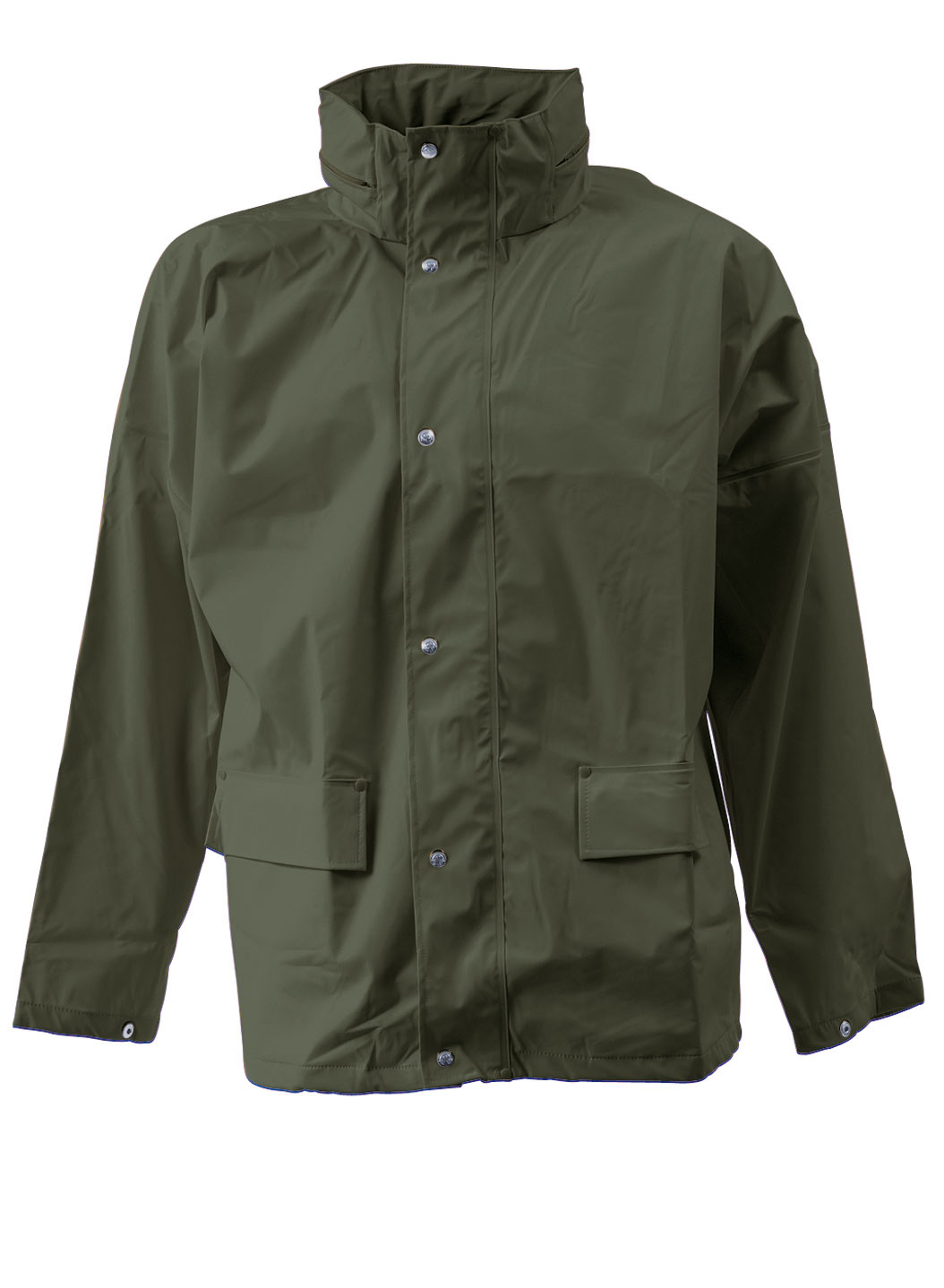 Stretch-PU Regenjacke Oliv 4XL Stretch-PU Regenjacke