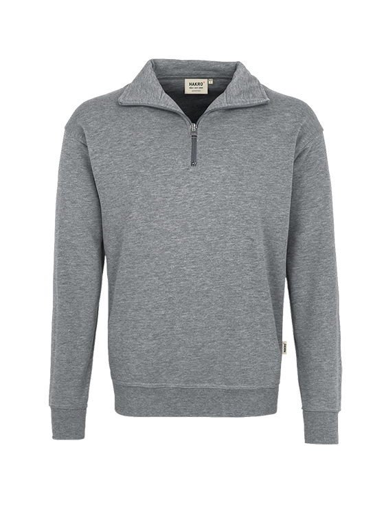 Zip-Sweatshirt Premium 451 grau meliert S Zip-Sweatshirt Premium 451