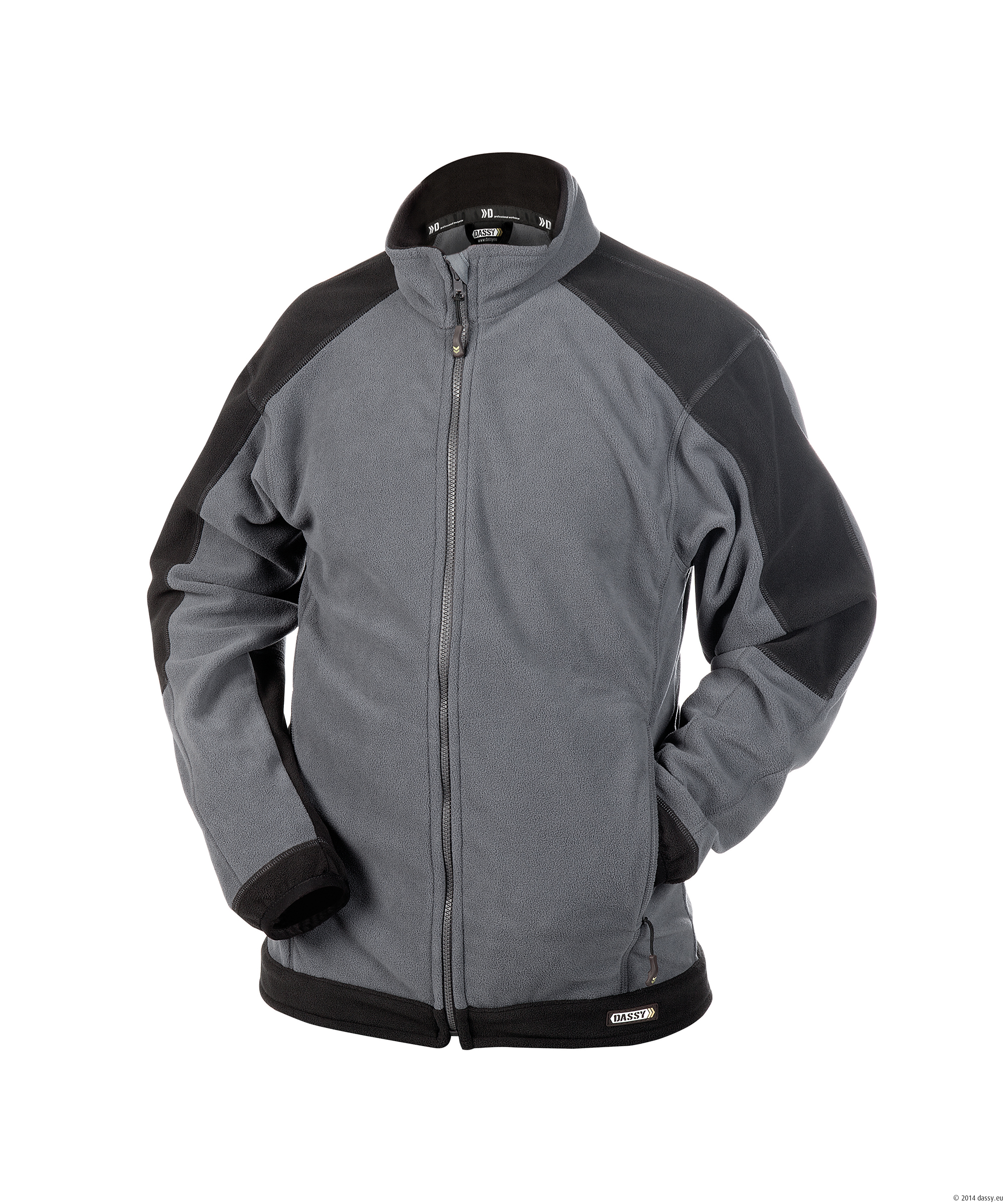 Paint Fleecejacke zementgrau/schwarz XS Paint Fleecejacke