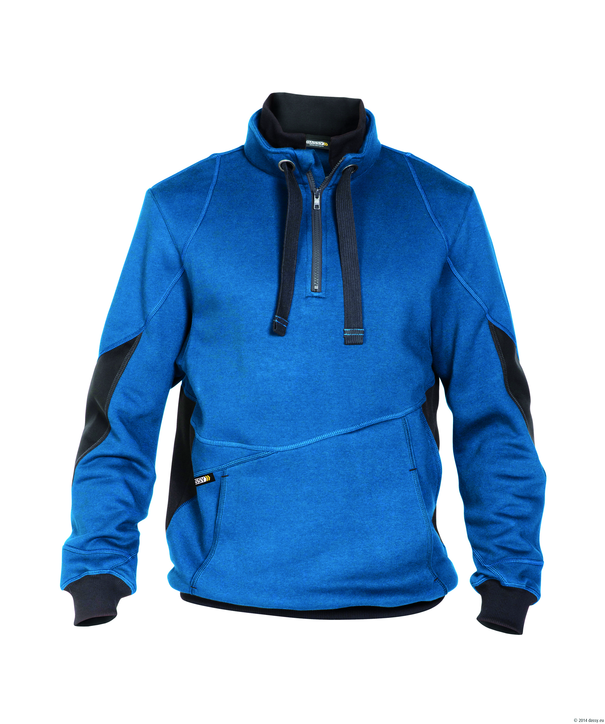 Stellar Sweatshirt mit Kragen azurblau/anthrazitgr 3XL Stellar Sweatshirt mit Kragen