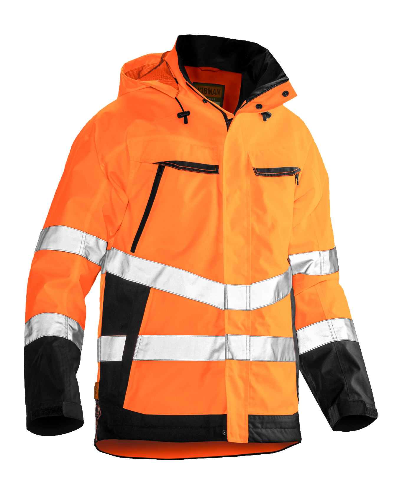 Practic Regenjacke EN 20471 Orange/Schwarz M Practic Regenjacke EN 20471