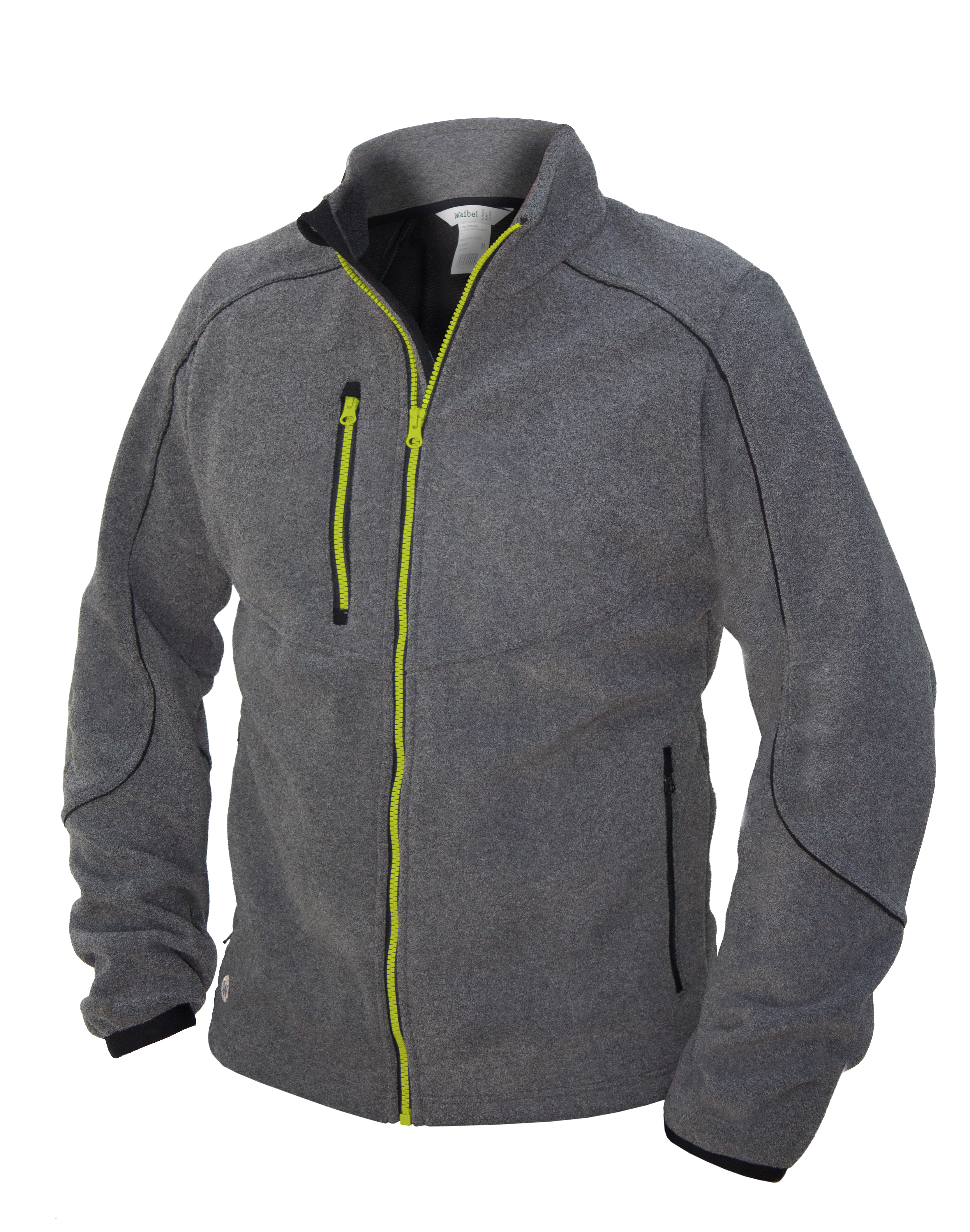 Windstopperjacke Bora Graumeliert/Gelb M Windstopperjacke Bora