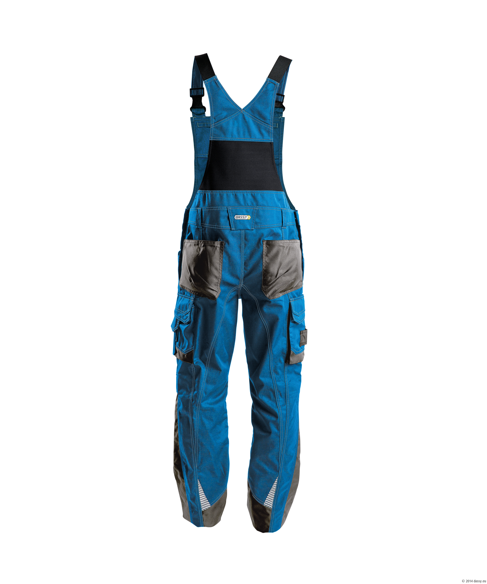 Cosmic Latzhose azurblau/anthrazitgr 58 Cosmic Latzhose