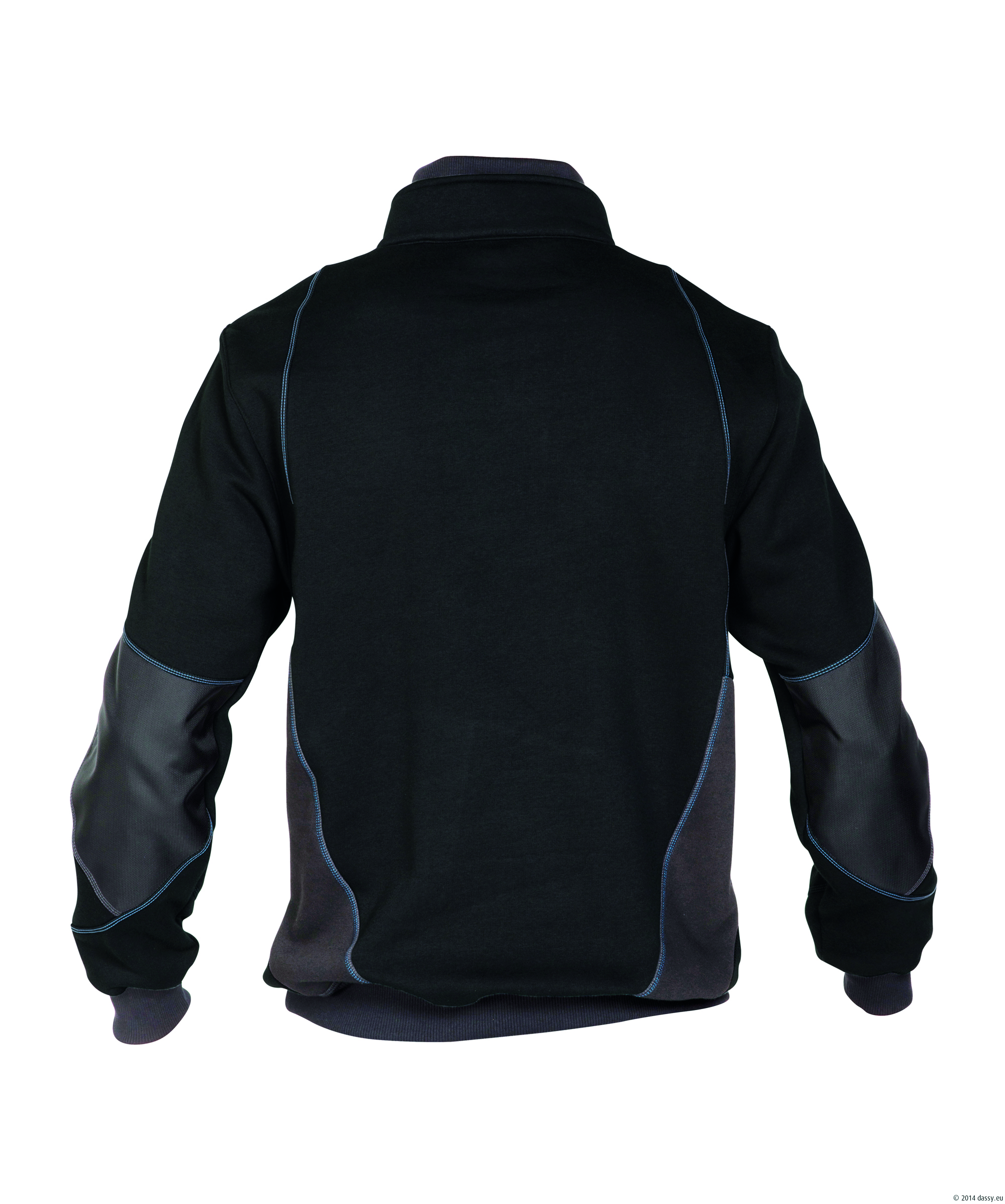 Stellar Sweatshirt mit Kragen schwarz/anthrazitgra 3XL Stellar Sweatshirt mit Kragen