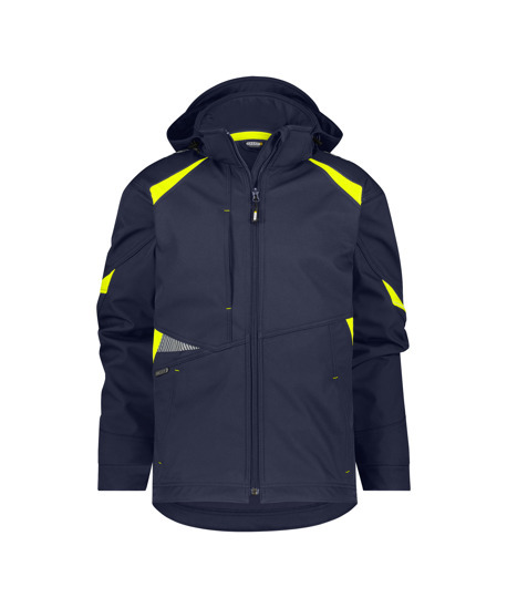 Softshelljacke Kalama Nachtblau/Neongelb 2XL Softshelljacke Kalama