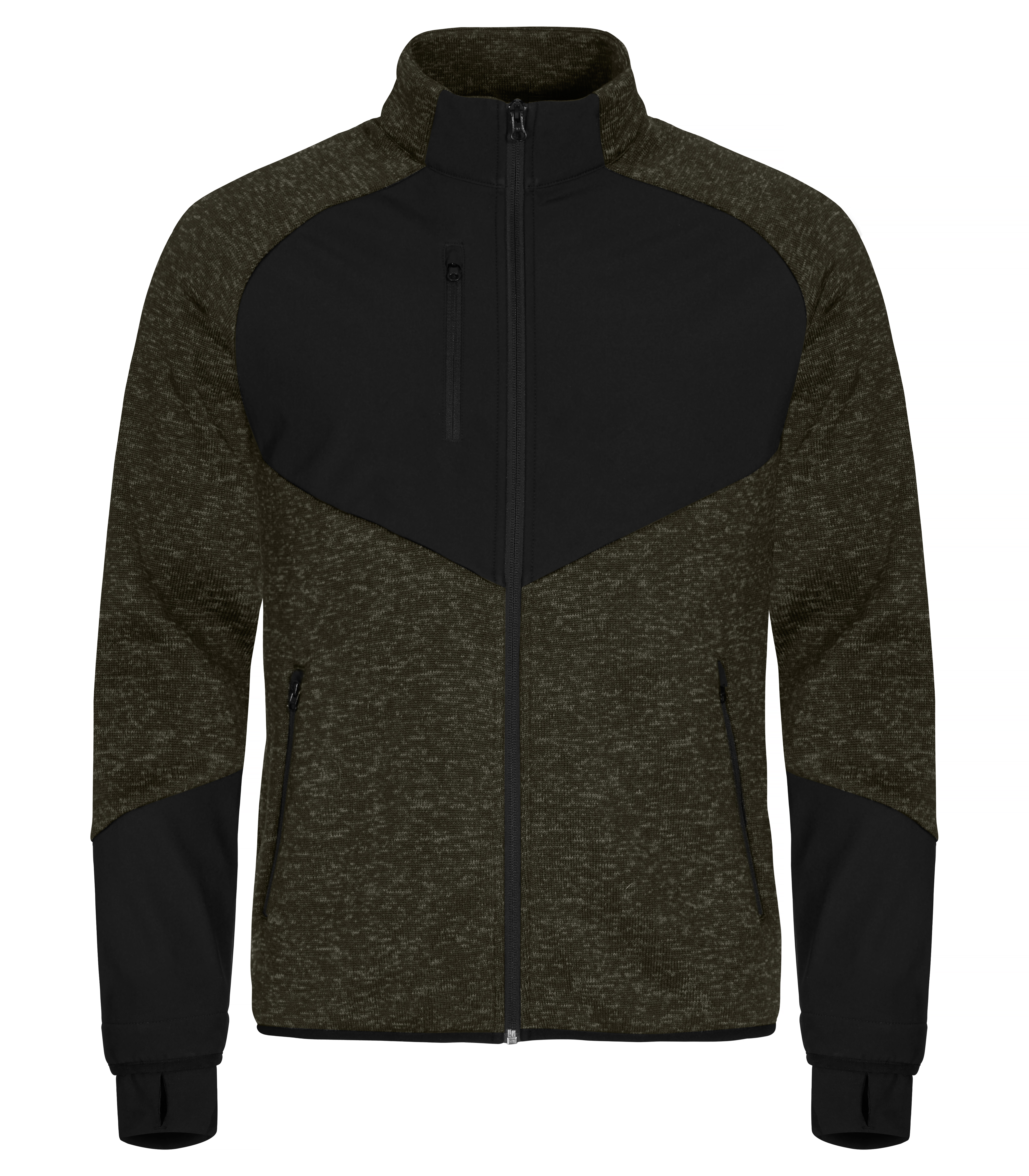 Haines Strickfleecejacke grün 3XL Haines Strickfleecejacke