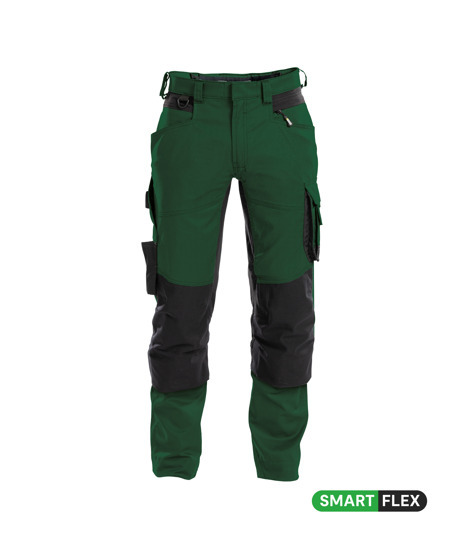 Dynax Bundhose mit Stretch und Kniepolst flaschengrün/schwar Dynax Bundhose mit Stretch und Kniepolstertaschen