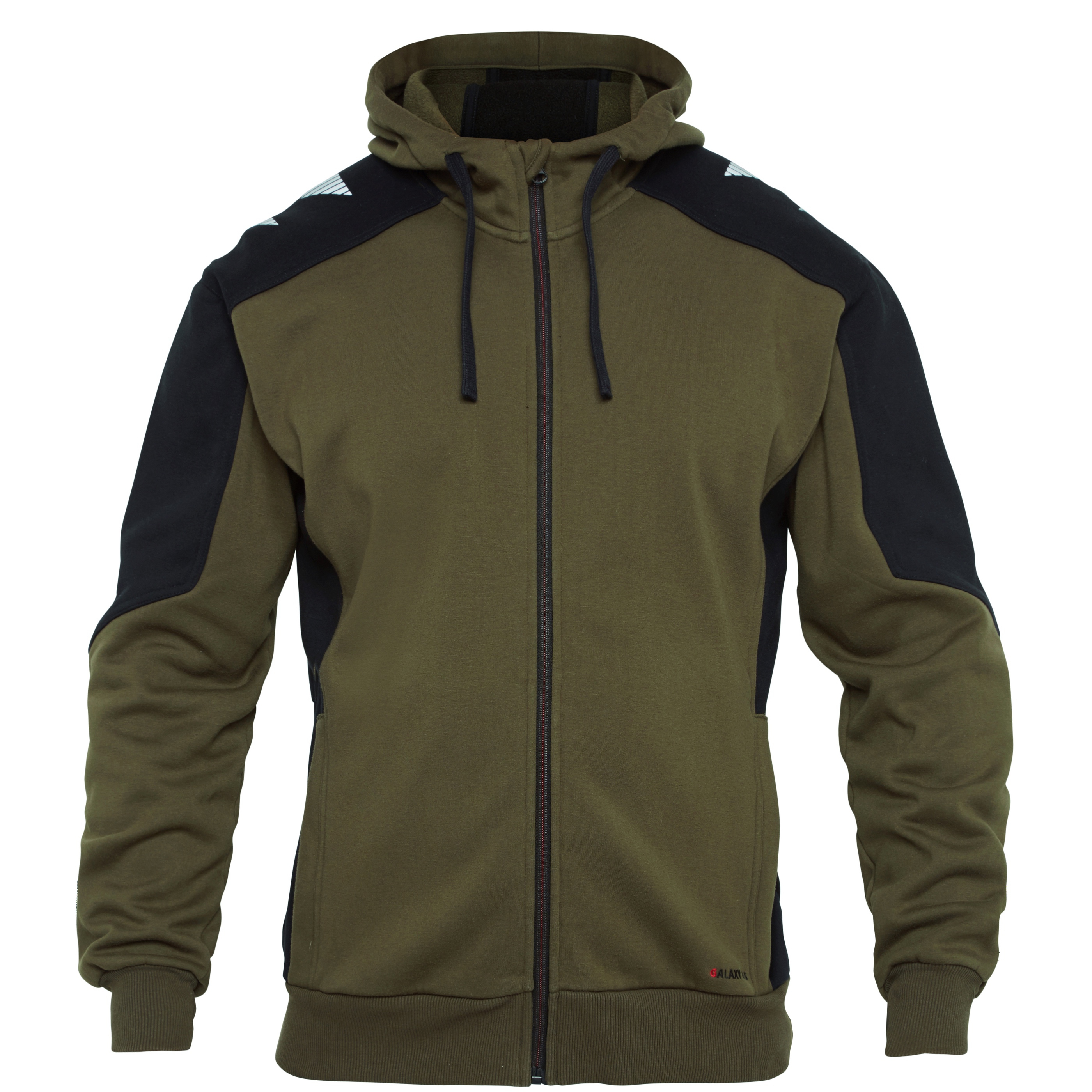 Galaxy Kapuzensweatjacke Forest Green/Schwarz 2XL Galaxy Kapuzensweatjacke