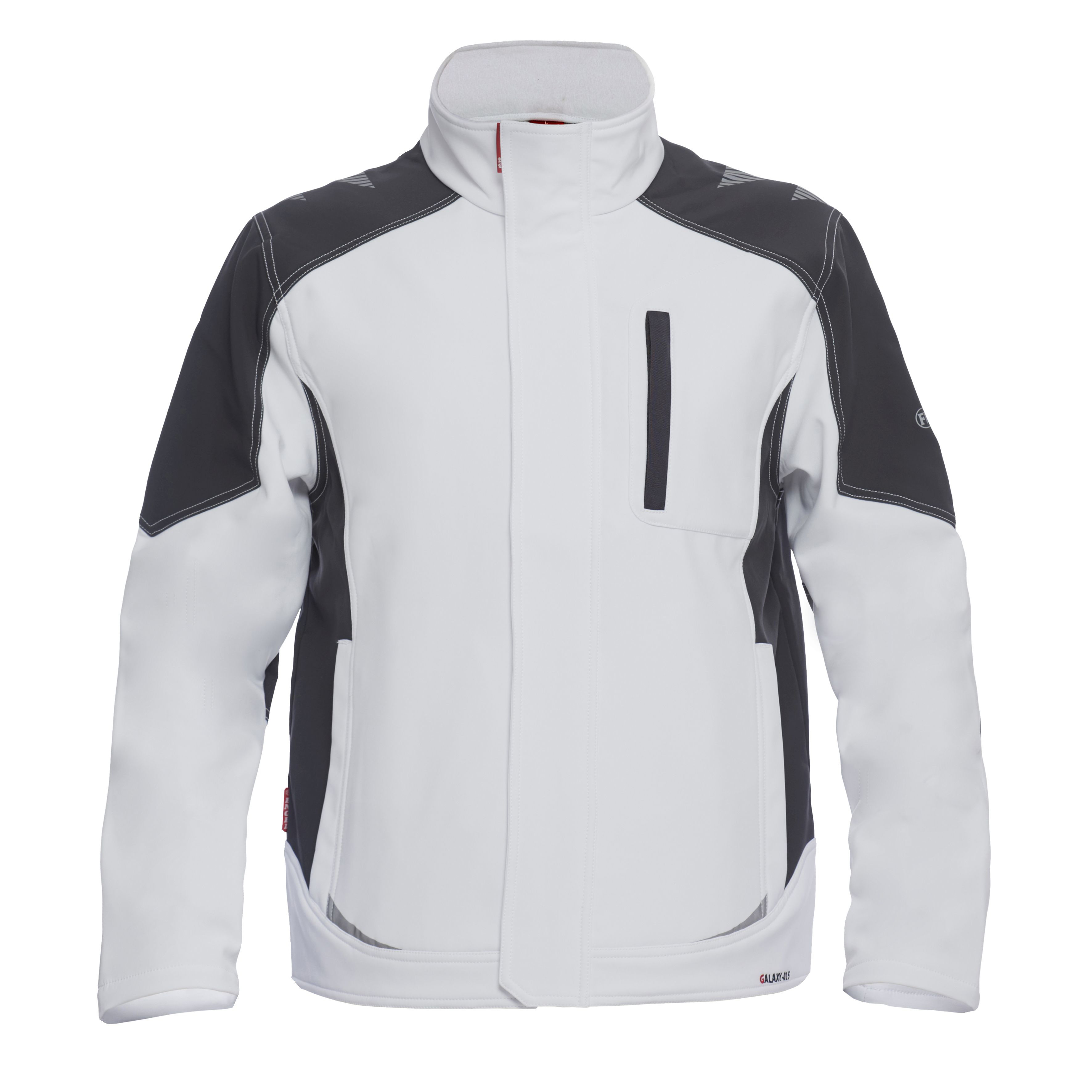 Galaxy Softshelljacke Weiss/Anthrazit 3XL Galaxy Softshelljacke