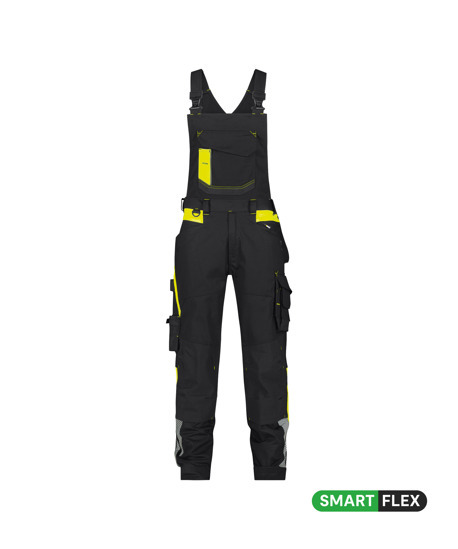 Ulsan Latzhose schwarz/neongelb 42 Ulsan Latzhose