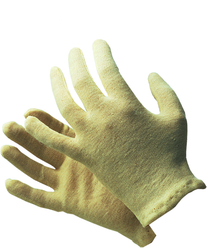 Trikothandschuh Weiss Jersey