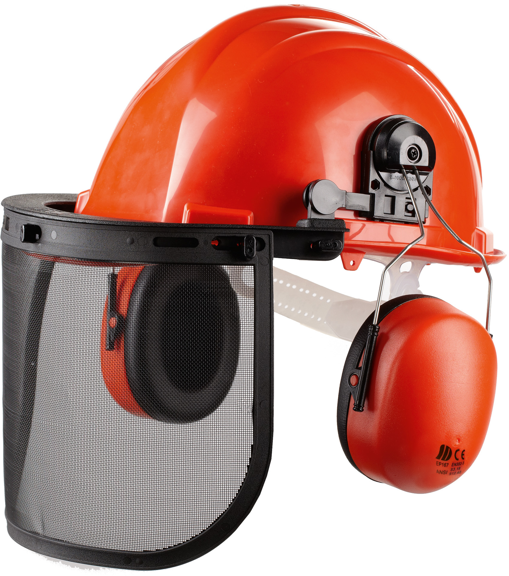 Waldarbeiter Helmset Orange