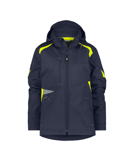 Softshelljacke Kalama Damen nachtblau/neongelb 2XL Softshelljacke Kalama Damen