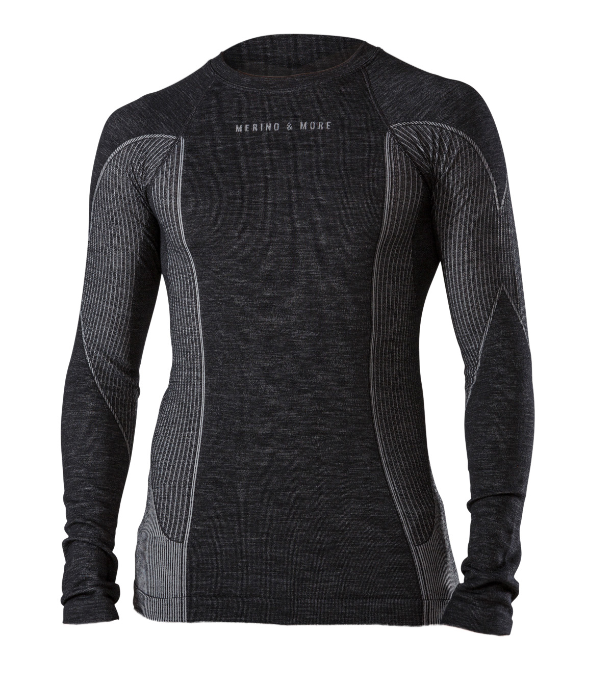 Merino Funktionsshirt langarm Schwarz L Merino Funktionsshirt langarm