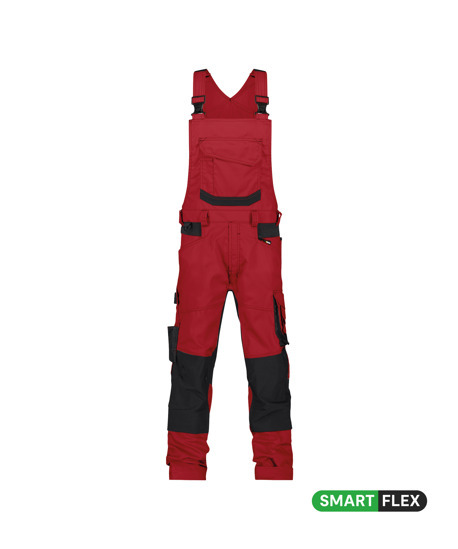 Tronix Latzhose mit Stretch und Knietasc rot/schwarz 42 Tronix Latzhose mit Stretch und Knietaschen