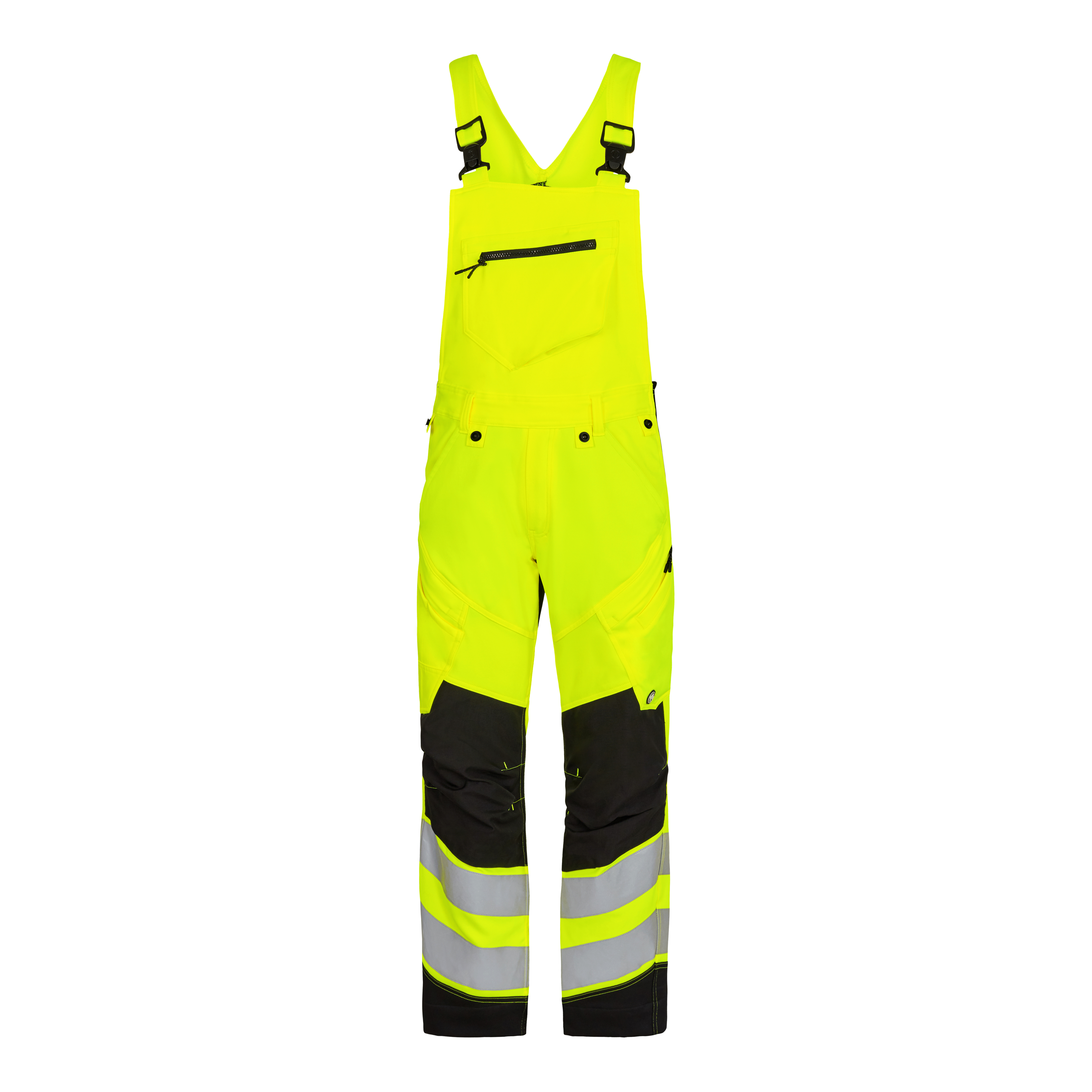 Safety Latzhose EN 20471 Gelb/Schwarz 50 Safety Latzhose EN 20471