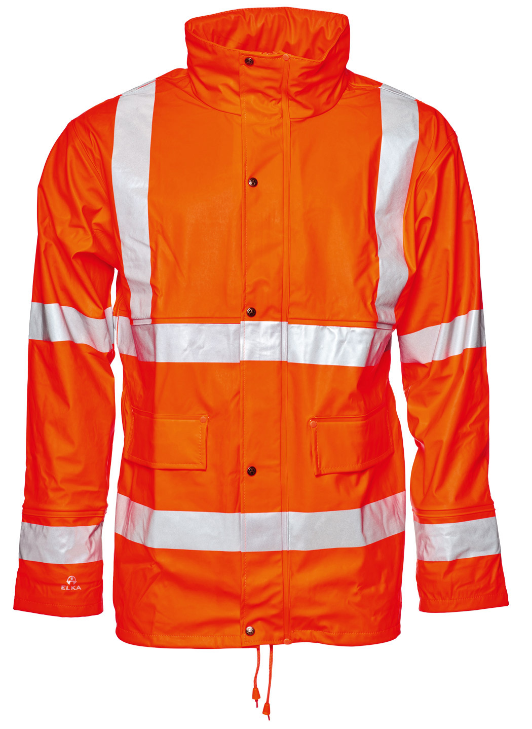 Regenjacke Dry Zone Kurz EN20471 Orange XXL Regenjacke Dry Zone Kurz EN20471