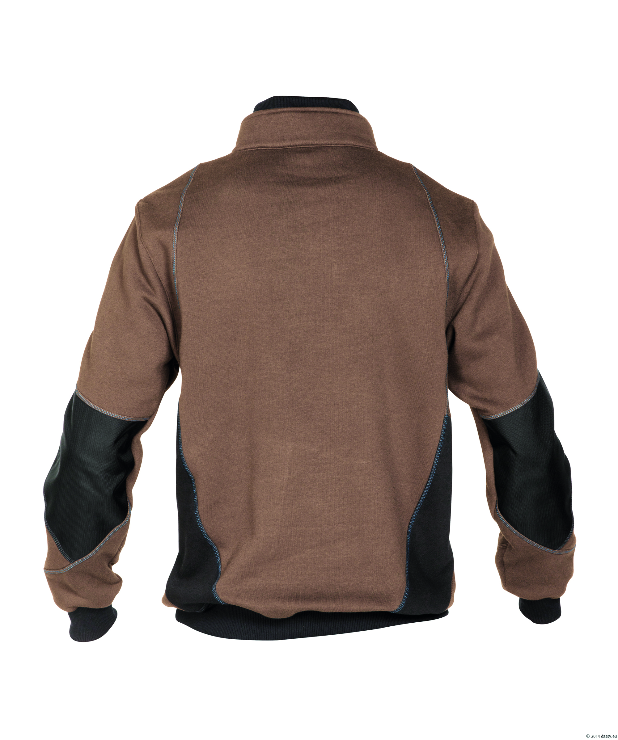 Stellar Sweatshirt mit Kragen lehmbraun/anthrazitg 3XL Stellar Sweatshirt mit Kragen