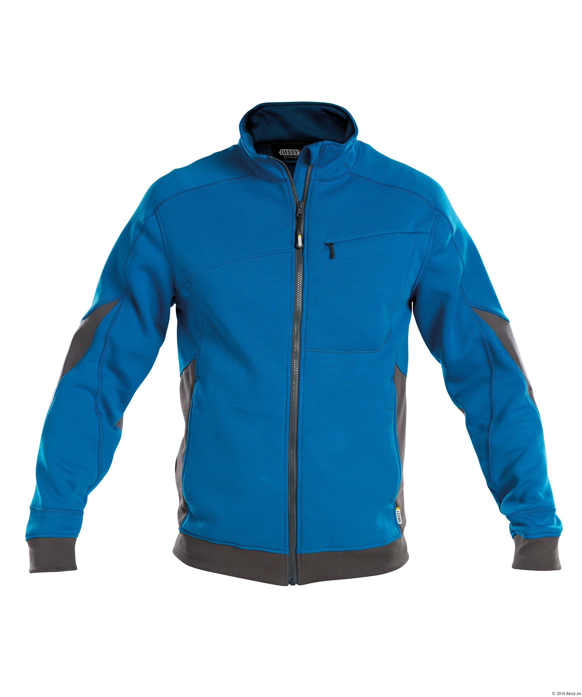 Velox Sweatshirtjacke azurblau/anthrazitgr XS Velox Sweatshirtjacke